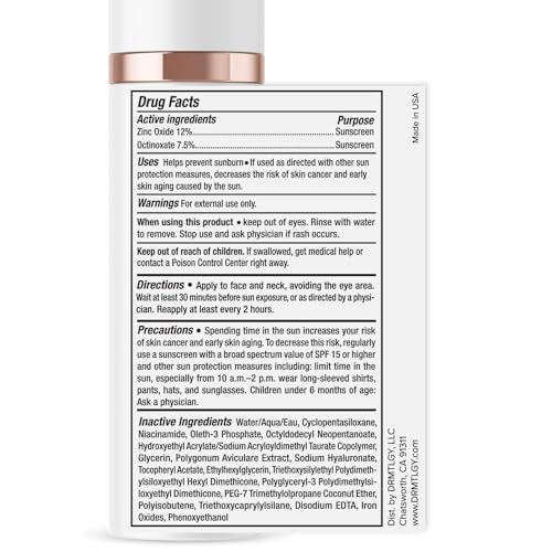 DRMTLGY Tinted Moisturizer with SPF 46 - Light Coverage, Hydrating, Cruelty-Free - 1.7 oz