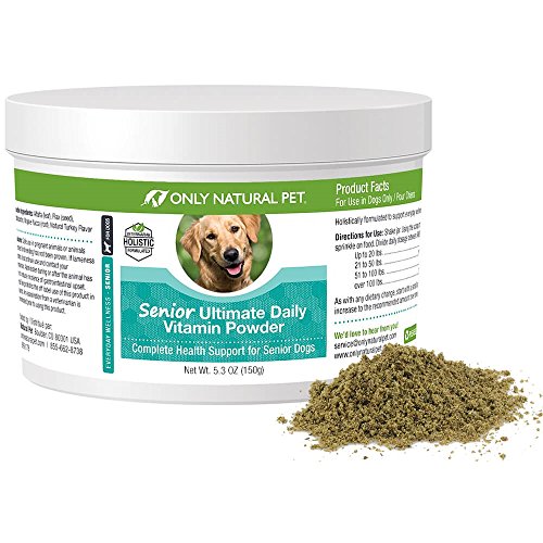 Only Natural Pet Dog Supplement - Holistic Health Support, Turkey Flavor, 5.3oz Powder