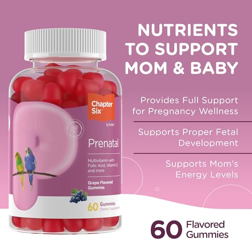 Zahler Women's Prenatal Gummies - Essential Nutrients for Mom & Baby, Vegetarian - 60 Count