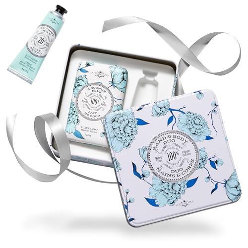 La Chatelaine Gift Set for Women - Moisturizing Shea Butter Cream & Triple Milled Soap - 7oz