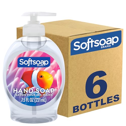 Softsoap Liquid Hand Soap - Gentle Clean, Dermatologist Tested, Paraben Free - 7.5oz (Pack of 6)