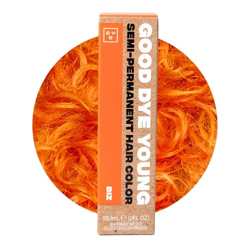 Good Dye Young Hair Dye - Vibrant Neon Orange, UV Protection, Conditioning - 15-24+ Washes