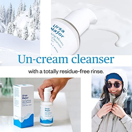 Ursa Major Milky Cleanser - Hydrating, Gentle Exfoliation for Sensitive Skin - 3.7oz