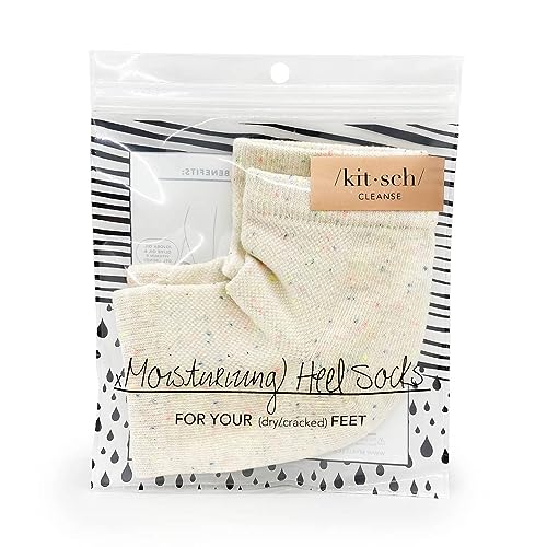 Kitsch Moisturizing Gloves - Nourish Dry Cracked Skin, Soft Cotton, Reusable Pair for Home & Travel