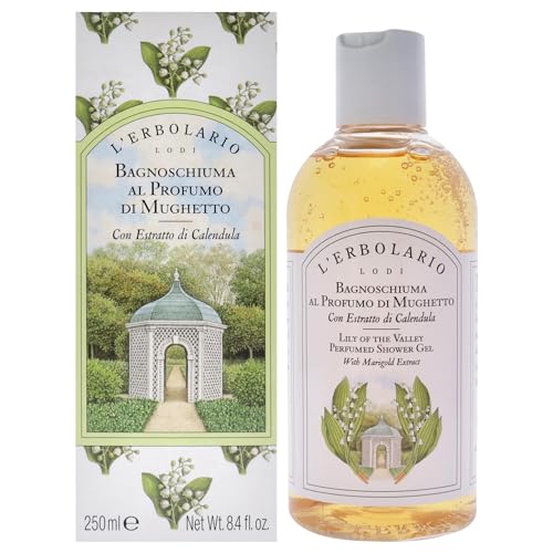 L'Erbolario Lily of the Valley Shower Gel - Nourishing, Organic Ingredients - 8.4 oz