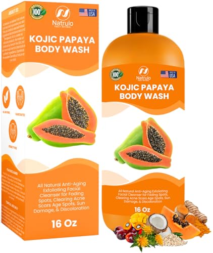 Kojic Acid Body Wash - Brightens Skin, Reduces Dark Spots, Natural Ingredients - 12oz