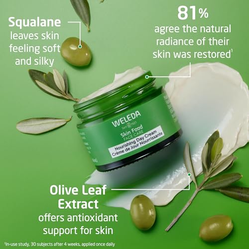 Weleda Skin Food Moisturizer - Nourishing Day Cream with Olive Leaf & Chamomile - 1.3oz