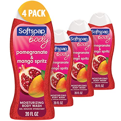 Softsoap Body Wash - Moisturizing with Pomegranate & Mango Extracts, Biodegradable - 20 Fl Oz