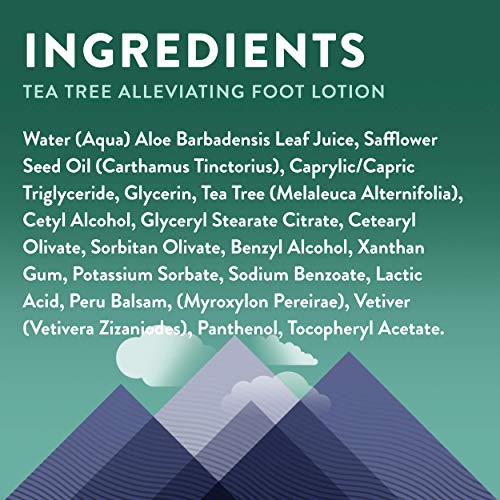 Little Moon Essentials Foot Lotion - Moisturizes & Soothes Dry Feet, Tea Tree Scent - 4 oz.