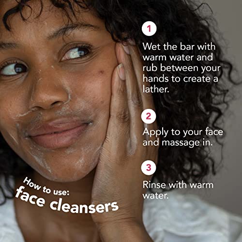 Ethique Face Cleanser Discovery Pack - Gentle Cleansers & Exfoliating Scrub, Vegan - 3 Bars 1.59oz