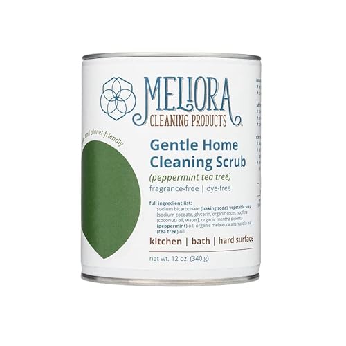 Meliora All Purpose Cleaner - Gentle Scrub with Peppermint Tea Tree, MADE SAFE Certified - 16oz