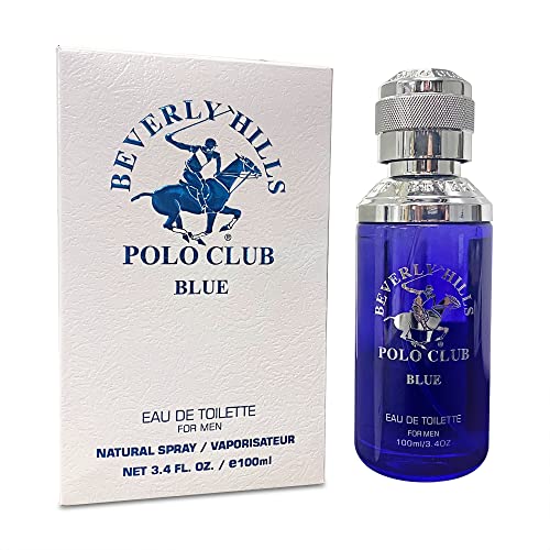 Beverly Hills Polo Club BLUE Cologne - Lavender & Sandalwood, Oceanic Scent - 3.40fl.oz