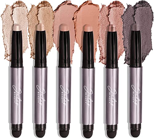 Julep Eyeshadow Palette - Hydrating Creme-to-Powder, Waterproof, 6 Pigmented Shades