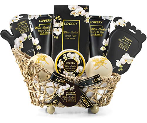 Lovery Spa Bath Set - Relaxing Home Spa with Vitamin E, Shea Butter, & Hand/Foot Masks - 11 pcs