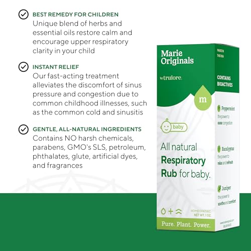 Baby Chest Rub - Natural Congestion Relief with Eucalyptus & Peppermint, Safe for Kids - 2oz