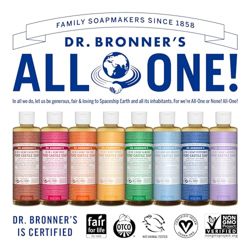 Dr. Bronner's Pure-Castile Liquid Soap - Organic & Fair Trade, Versatile Uses - Eucalyptus, 8oz