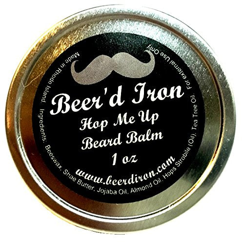 Hop-Me-Up Beard Balm - Promotes Healthy Beard Growth, Shapes & Controls - 100% Natural Ingredients