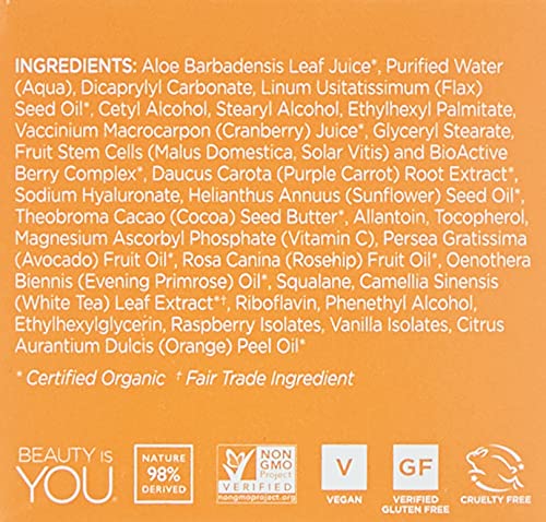 Andalou Naturals Moisturizer - Brightening Purple Carrot + C, Antioxidant-Rich - 1.7oz