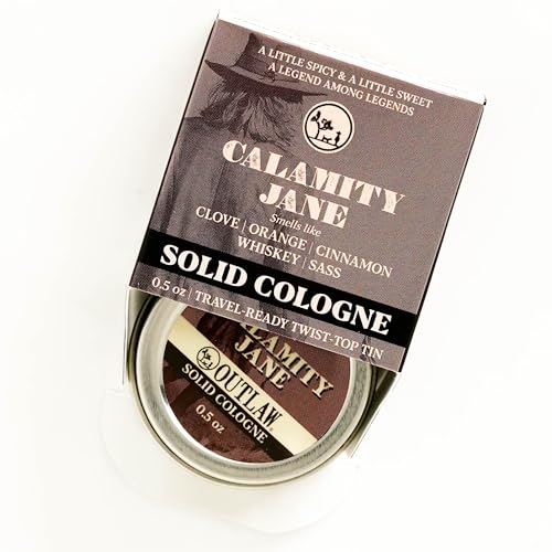 Calamity Jane Solid Cologne - Clove, Orange & Cinnamon, Natural Ingredients - 2oz Tin