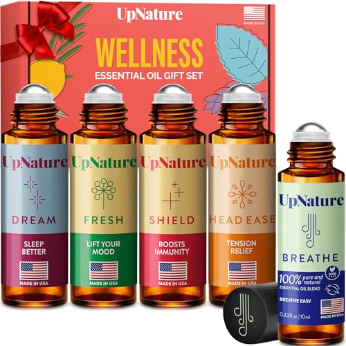 Breathe Essential Oil Bundle - Refreshing Aromatherapy for Wellness, Travel Roll-Ons - 10ml