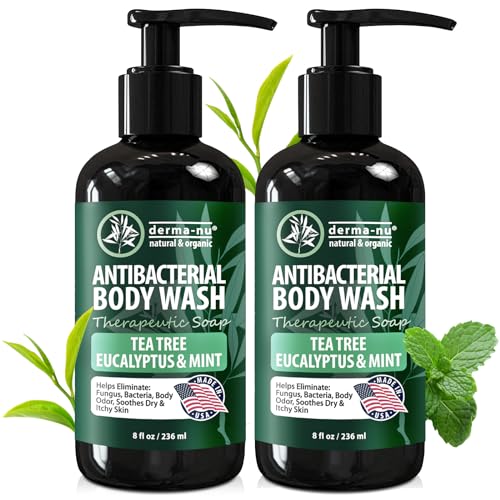 Derma-Nu Therapeutic Body Wash - Soothes Itchy Skin, Antibacterial Formula - 2 Pack