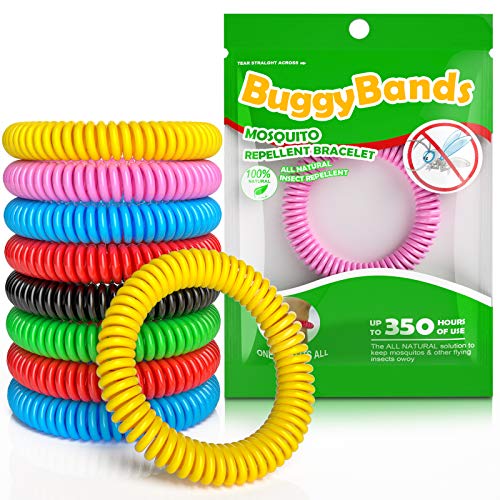 BuggyBands Mosquito Repellent Bracelets - DEET-Free, Natural Oils, Waterproof - 48 Pack