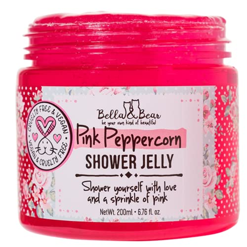 Bella & Bear Pink Peppercorn Body Wash - Moisturizing, Vegan, Sensitive Skin - 6.7oz x 12 Pack