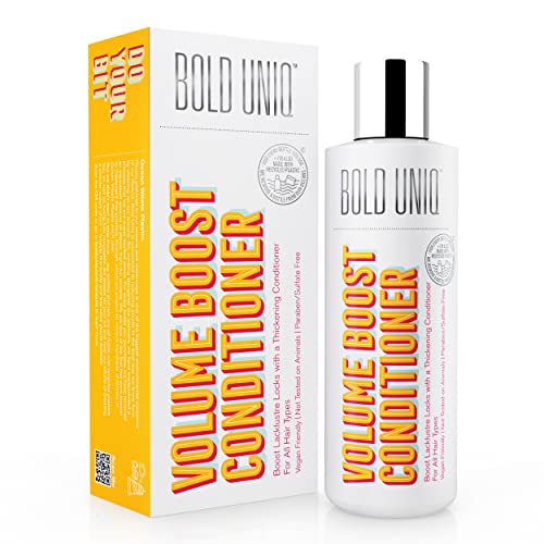 Bold Uniq Volumising Conditioner - Adds Body & Shine, Lightweight Formula for Fine Hair - 300ml