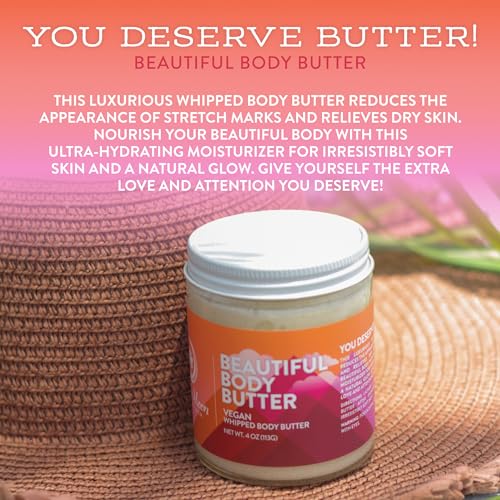 Little Moon Essentials Body Butter - Nourishing Stretch Mark Cream with Cocoa Butter & Vitamin E