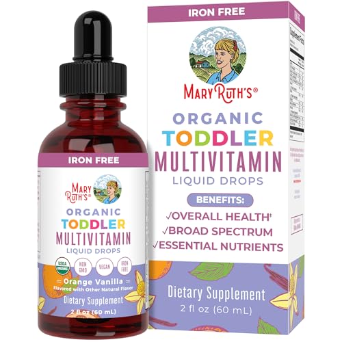 MaryRuth Organics Kids Multivitamin - Immune Support, Vegan & Non-GMO - 2 Fl Oz Liquid Drops