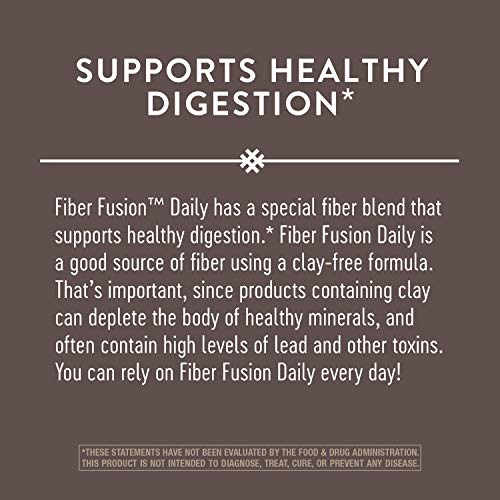 Nature's Way Fiber Fusion Daily - Digestive Health Support, Vegan Formula - 150 Capsules