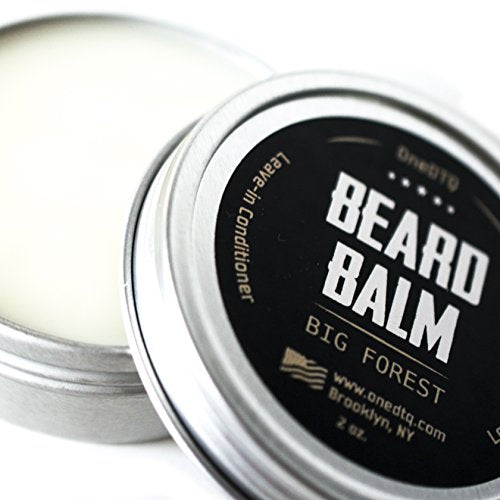 Big Forest Beard Balm - Nourishing Beard Moisturizer, Organic Oils & Shea Butter - 2 OZ