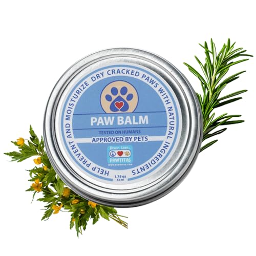 Pawtitas Dog Paw Balm - Herbal Moisturizer for Cracked Pads, USDA Certified Organic - 1.75 oz