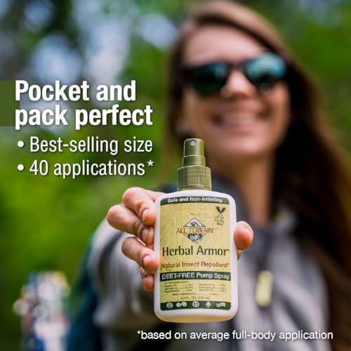 Herbal Armor Bug Repellent - Plant-Based Insect Protection, DEET-Free, Safe for Family & Pets - 4oz