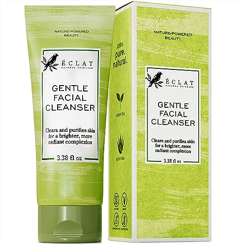 Gentle Facial Cleanser - Hydrating Green Tea & Aloe Vera, Nourishing for All Skin Types - 6oz