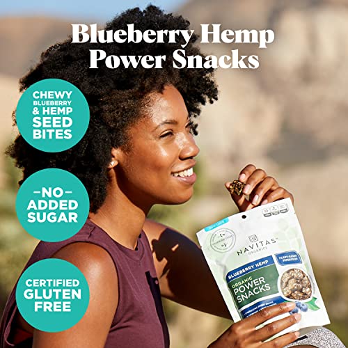 Navitas Organics Blueberry Hemp Superfood Snack - Antioxidant-Rich, Plant-Based - 8 oz.