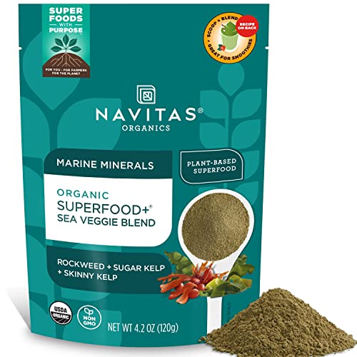 Navitas Organics Sea Veggie Blend Superfood - Boost Marine Minerals, USDA Organic, 4 OZ