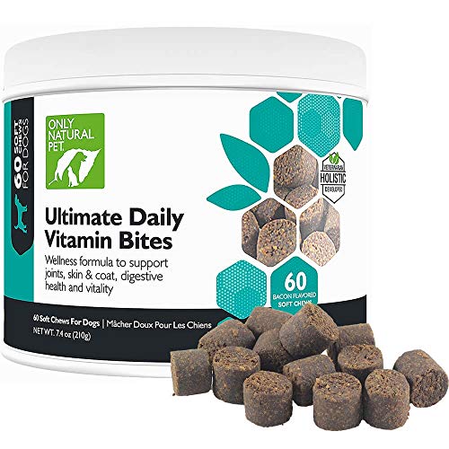 Only Natural Pet Daily Vitamins - Complete Support for Health, Immunity & Vitality - 60 Soft Chews