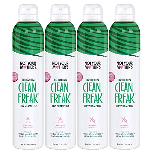 Not Your Mother's Dry Shampoo - Instantly Absorbs Oil, Unscented, Vegan - 4-Pack, 7 oz