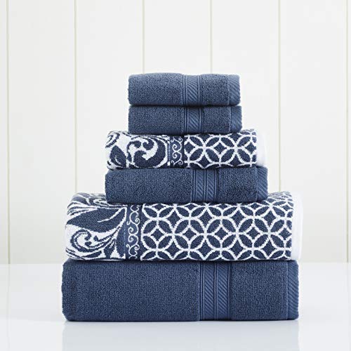 Modern Threads Bath Towel Set - Super Absorbent & Quick Dry, Oeko-Tex Certified - 6-Piece