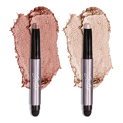 Julep Eyeshadow Stick Duo - Waterproof, Highly Pigmented with Vitamin C & E - 2pc Pearl & Rose