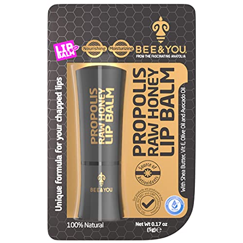 Bee and You 100% Natural Lip Balm - Moisturizes & Nourishes, Non-GMO, Gluten Free - 5g