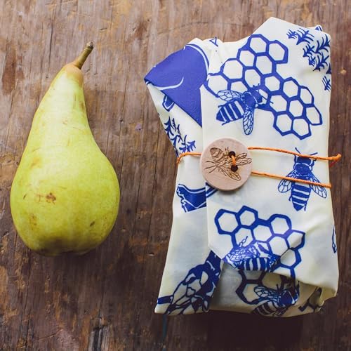 Bee's Wrap Back to School Bundle - Vegan Food Storage, Reusable Wraps & Bags, Assorted Sizes