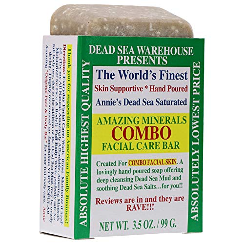 Dead Sea Warehouse Facial Cleanser - Mineral-Rich for Combination Skin - 3.5oz Soap Bar