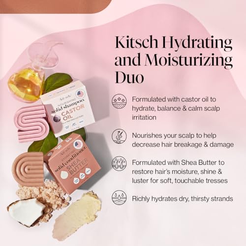 Kitsch Shampoo Bar & Conditioner - Nourishing Hair Growth, Vegan, Zero-Waste Packaging - 2.7oz