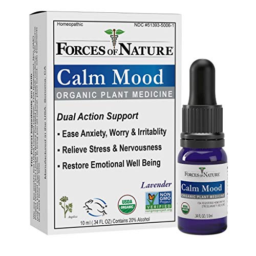 Forces of Nature Allergy Medicine - Plant-Based Mood Support, USDA Organic - 0.34 Fl Oz