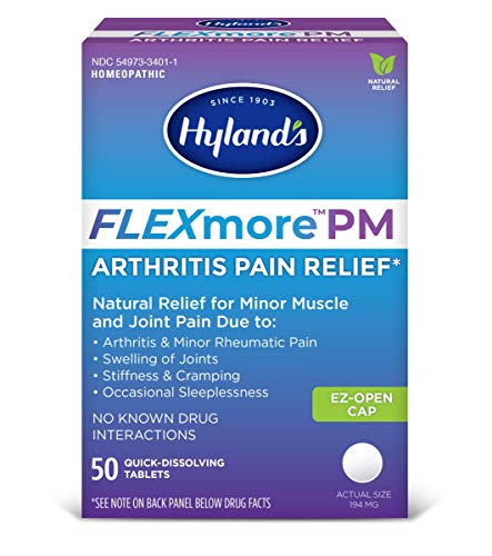 Hyland’s Arthritis Pain Relief - Natural Joint & Muscle Pain Relief, Gentle on Stomach - 50 Tablets