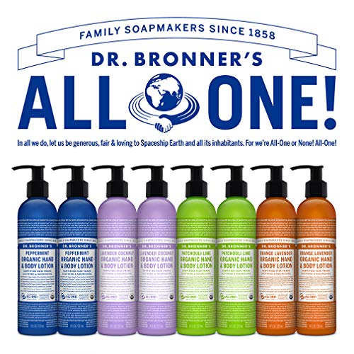 Dr. Bronner's Body Lotion - Nourishing Moisturizer with Organic Oils, Vegan & Non-GMO - 8oz