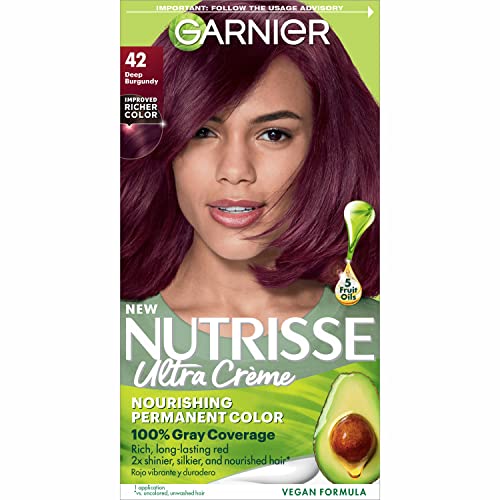 Garnier Hair Color Nutrisse Nourishing Creme - 100% Gray Coverage, 5 Natural Oils - 1 Count