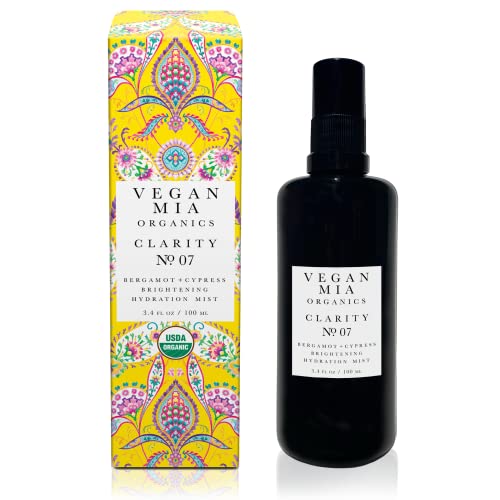 Vegan Mia Face Mist - Hydrating Rose Water, USDA Organic, Vegan & Cruelty-Free - 3.4 oz